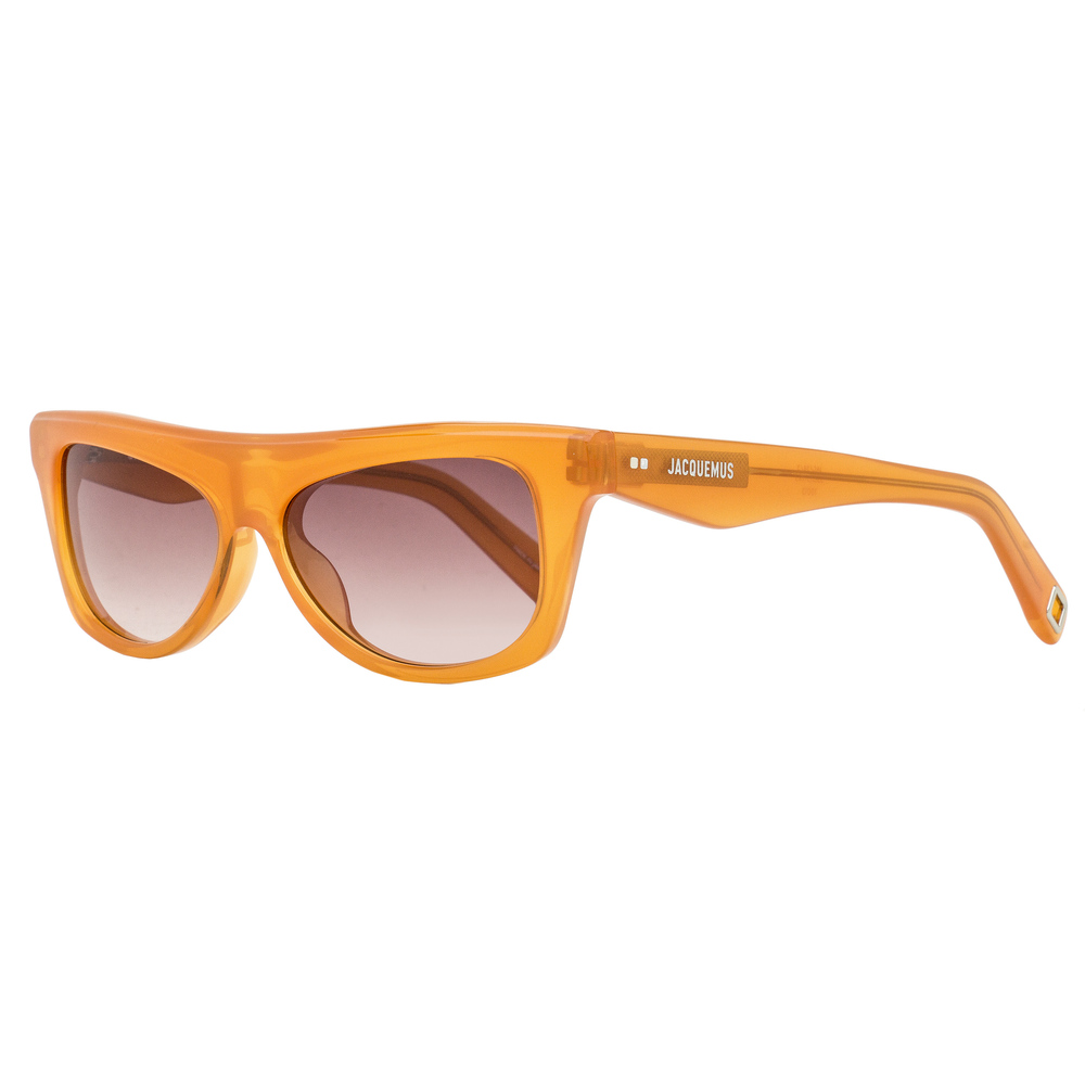 Jacquemus Rectagular Pina Sunglasses JAC58S 003 Milky Amber 55mm